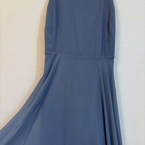 Lulus Mythical Kind of Love Slate Blue Maxi Dress Sz XL Bridesmaid Romantic NWT - Picture 9 of 14
